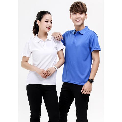 【东莞厂家批发t恤 纯棉短袖polo衫 翻领工厂酒店服装定制 可印logo】